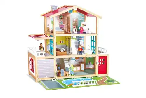 Puppenhaus Holz Hape E3405 – Puppen-Villa, Puppenhaus Holz