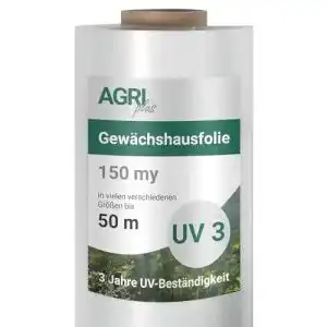 Gewächshausfolie AGRI plus 4,0 x 15 m I Hochtransparente reißfest