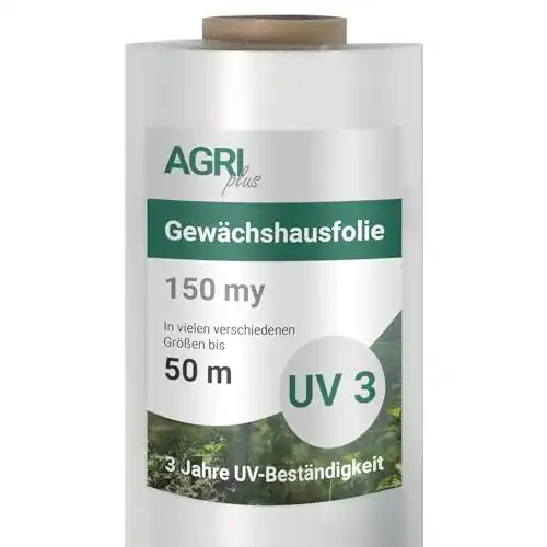Gewächshausfolie AGRI plus 4,0 x 15 m I Hochtransparente reißfest