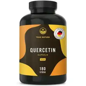 Quercetin TRUE NATURE, 180 Kapseln (500mg), Vegan