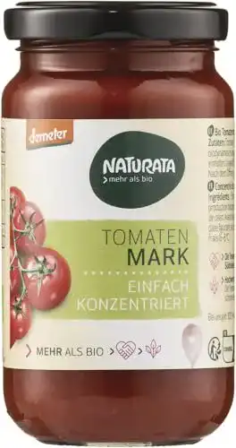 Bio-Tomatenmark Naturata, einfach konzentriert 22 %, 12 x 200 g