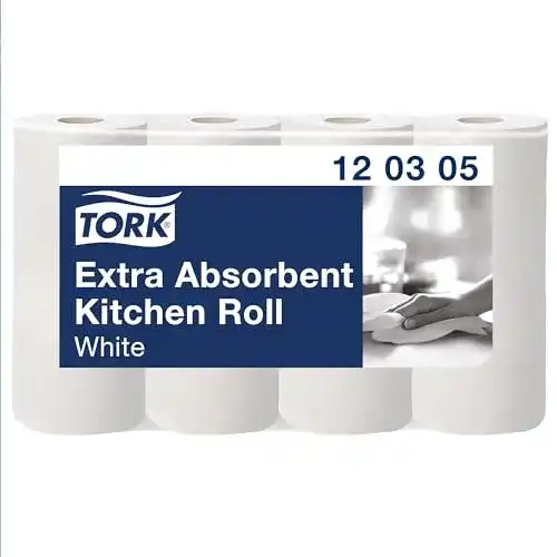 Küchenrolle Tork Extra Saugfähige Weiß, Premium, 3-lagig, 48x