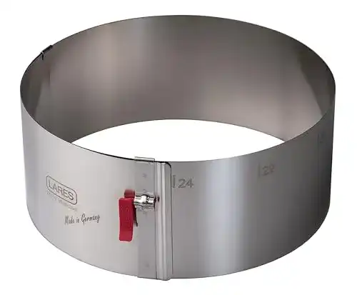 Die beste Tortenring Lares, Kuchenring mit Klemmhebel, 18-30cm Ø 2026 Test Bestseller Tortenring Lares, Kuchenring mit Klemmhebel, 18-30cm Ø