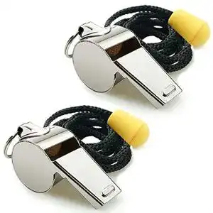 Trillerpfeife Hipat Whistle, 2 Stück Edelstahl-Sportpfeifen