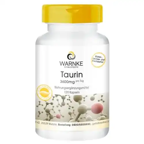 Taurin WARNKE VITALSTOFFE Kapseln, 3600mg pro Tagesdosis
