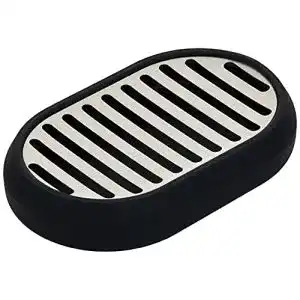 Seifenschale Amazon Basics, Edelstahl, Schwarz