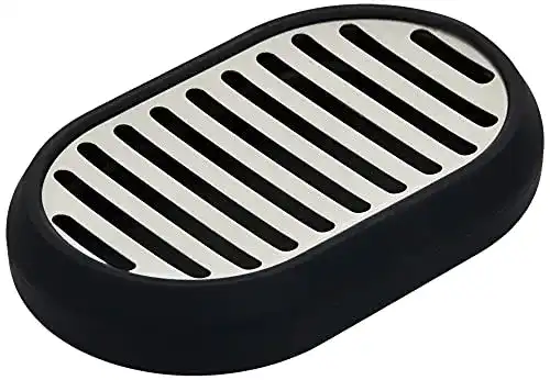 Seifenschale Amazon Basics, Edelstahl, Schwarz