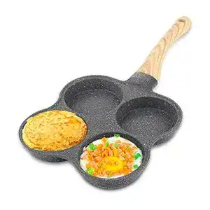 Spiegelei-Pfanne Jenngaoo Pfannkuchenpfanne, 4 Löcher