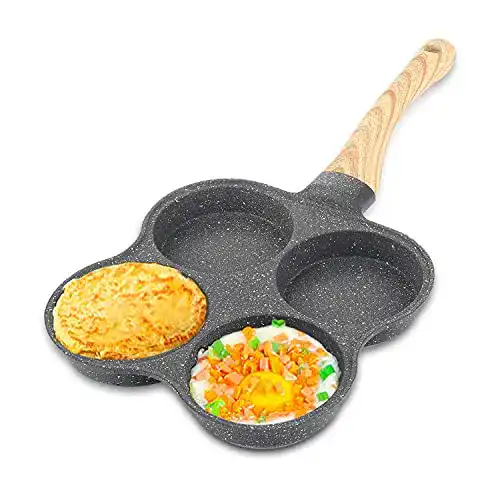 Spiegelei-Pfanne Jenngaoo Pfannkuchenpfanne, 4 Löcher