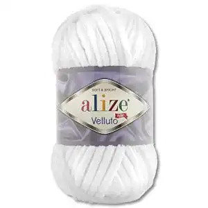 Alize-Wolle Wohnkult Alize Velluto Wolle 55 Weiß