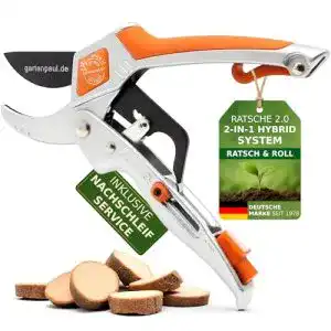 Ratschenschere GARTENPAUL Ratsche 2.0 Gartenschere | 2 in 1