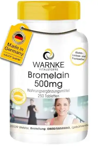 Die beste Bromelain WARNKE VITALSTOFFE 500mg, 1200 F.I.P, 250 Tabletten 2026 Test Bestseller Bromelain WARNKE VITALSTOFFE 500mg, 1200 F.I.P, 250 Tabletten