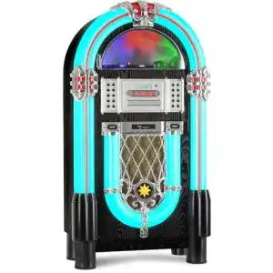 Musikbox Beatfoxx GoldenAge XXL-Jukebox mit Plattenspieler