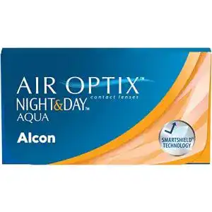 Monatslinsen Air Optix Night & Day Aqua weich, 6 Stück