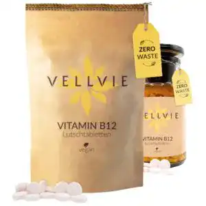Vitamin B12 VELLVIE Lutschtabletten Zero Waste & Plastikfrei