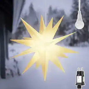 Adventsstern SALCAR 60cm Weihnachtsstern beleuchtet, 3D