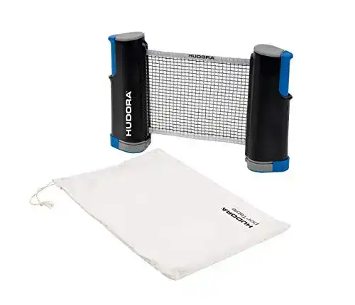 Tischtennisnetz ausziehbar HUDORA Unisex – Erwachsene Tischtennisnetz Portable