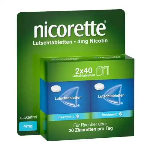 Nikotinkaugummi Nicorette Lutschtabletten mit 4 mg Nikotin