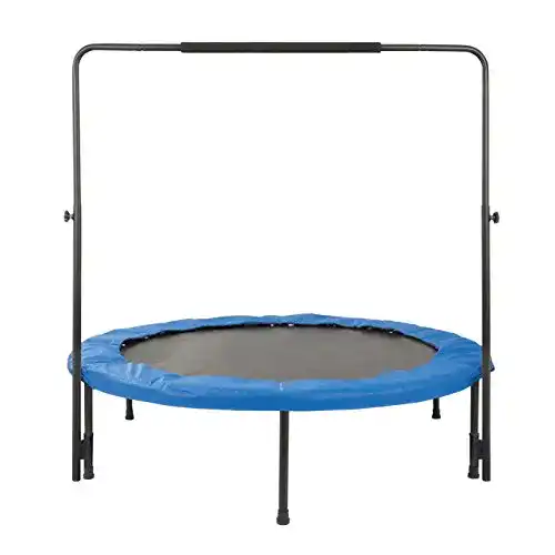 Trampolin 140 cm Fitness-Trampolin Ø 140 cm mit Haltestange