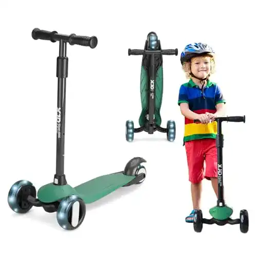 Kinder-Scooter XJD Kinderscooter Kinderroller mit 3 LED Rädern