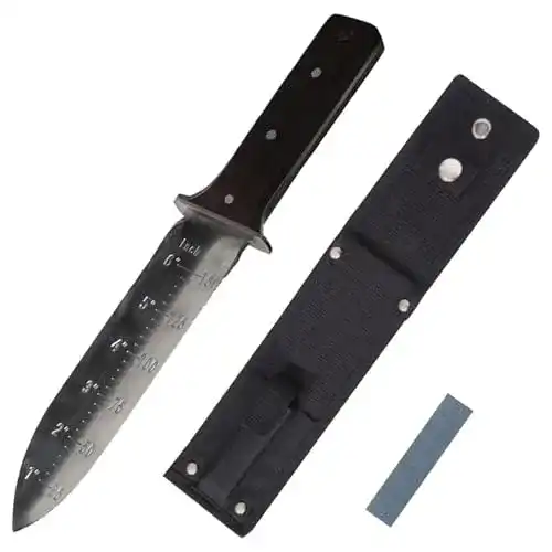 Grabungsmesser ProtectorTech Digger – rostfrei Wenge-Holz-Griff