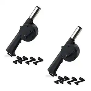 Grillgebläse Relaxdays manuell, 2er-Set, handbetrieben