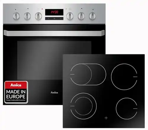 Elektroherd Amica Einbauherd Set, Backofen mit Grill und Umluft