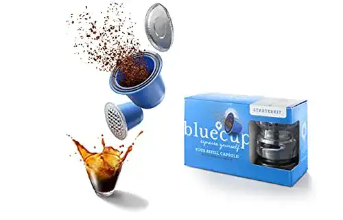 Wiederverwendbare Kaffeekapseln Bluecup, Starterpaket 2 Kapseln