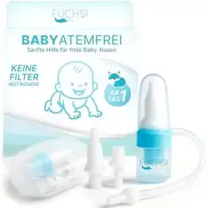 Nasensauger fuchsi Baby | Medizinisches Silikon | Filterlos