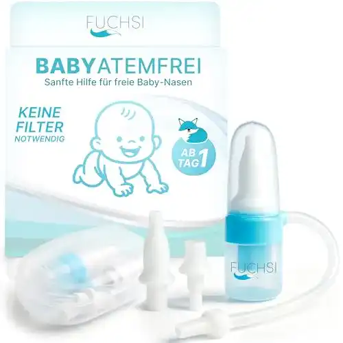 Nasensauger fuchsi Baby | Medizinisches Silikon | Filterlos
