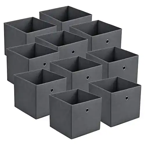 Faltbox [en.casa] 10er-Set Aufbewahrungsbox 30x30x28 cm