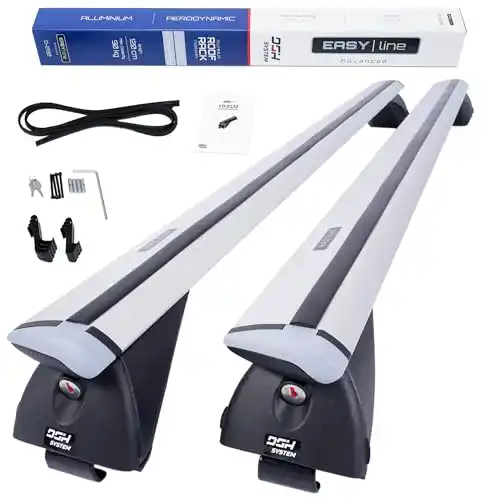Relingträger DGH System Kompletter Aluminium-Dachträger Easy