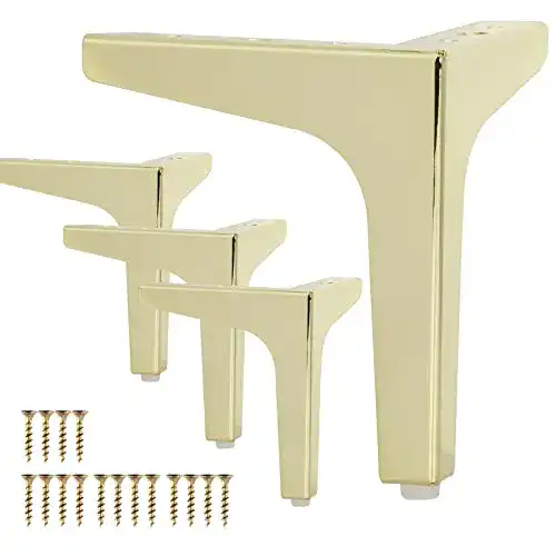 Möbelfüße La Vane 4″, 10cm Metall, 4 Stück Metall Diamant