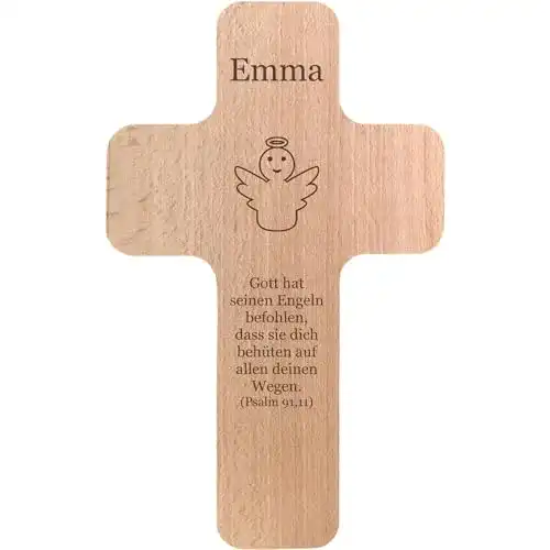 Holzkreuz Geschenkissimo mit individueller Gravur