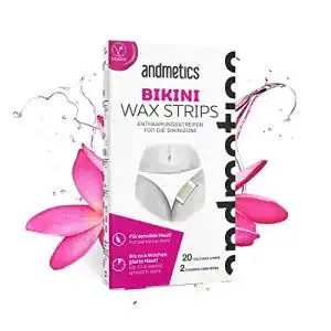 Kaltwachsstreifen Bikinizone Andmetics Bikini Kaltwachsstreifen