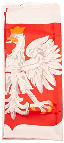 Polen-Flagge Flaggenfritze XXL Fahne Polen mit Adler 150×250 cm