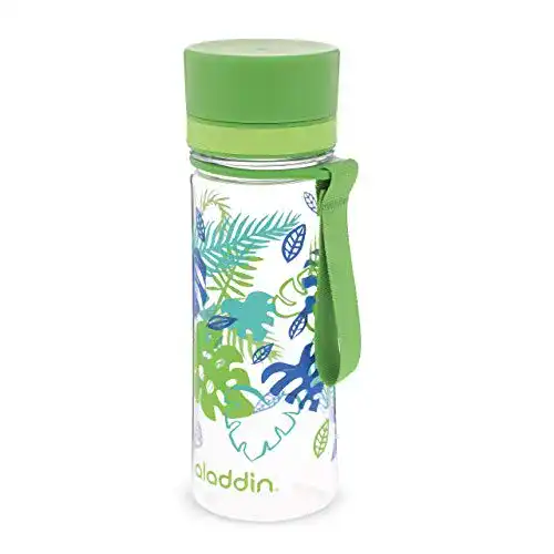 Kunststoff-Trinkflasche Aladdin Aveo Trinkflasche 0.35L Green Leaf