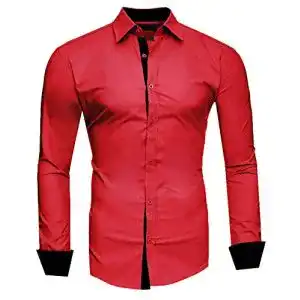 Hemd Herren Kayhan Herren Hemd, TwoFace Rot/Schwarz XXL