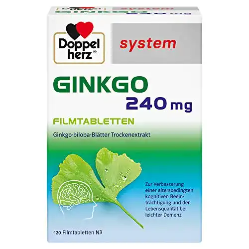 Ginkgo 240 mg Doppelherz Filmtabletten, 120 Filmtabletten