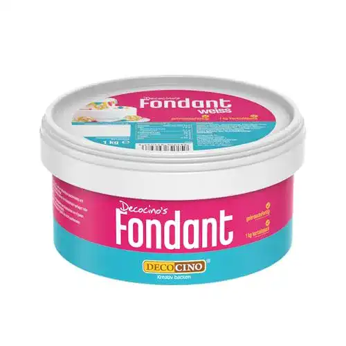 Fondant Decocino weiß 1 Kilo Vorteilspack palmölfrei & vegan