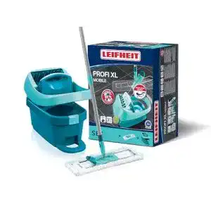 Putzeimer Leifheit Set Wischtuchpresse Profi XL mit Bodenwischer
