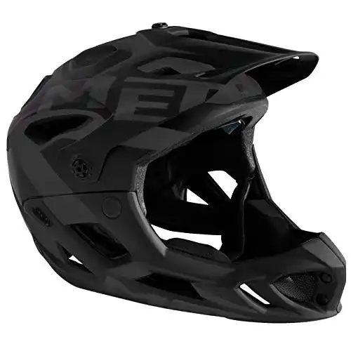 Fullface-Helm MET Helm Parachute schwarz M 54-58, Unisex