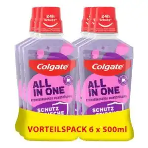Colgate-Mundspülung Colgate Mundspülung All In One 6 x 500ml
