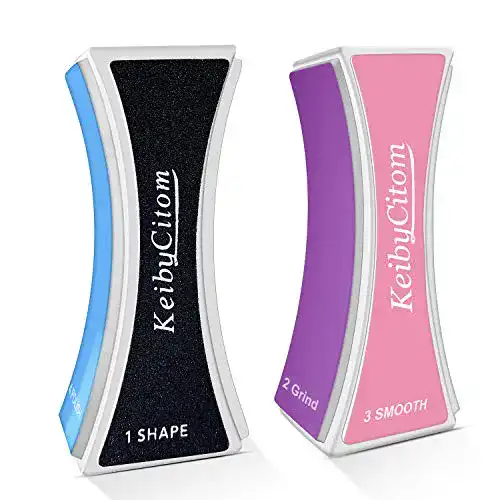 Nagelpolierblock Keiby Citom Nagelfeile Set mit 4 Seiten, 2 Stück