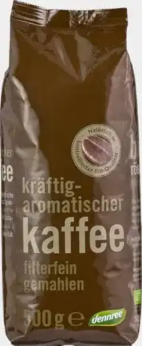 Dennree-Kaffee dennree Röstkaffee, gemahlen 500 g Bio