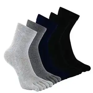 Zehensocken CaiDieNu Männer Baumwoll Sport Anti Rutsch