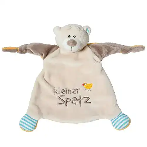 Schmusetuch NICI Bär ‚Kleiner Spatz´ 25×25 cm – Schnuffeltuch