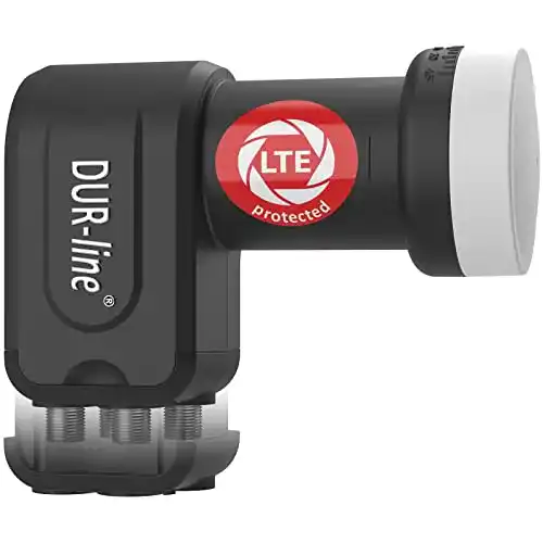 LNB DUR-line +Ultra Quad, 4 Teilnehmer schwarz, mit LTE-Filter