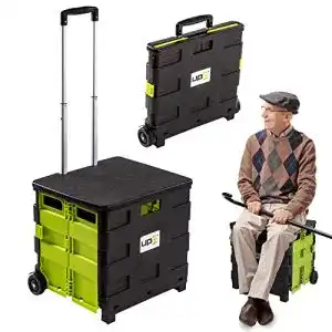 Einkaufstrolley mit Sitz UPP Shopping Cart mit Deckel