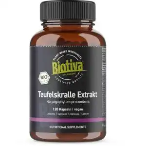 Teufelskralle-Kapseln Biotiva Teufelskralle Extrakt Bio 120 Kapseln